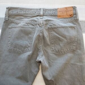 American Eagle Men Skinny Fit Gray Green Wash Jeans 28x31 Hipster City Retro‎